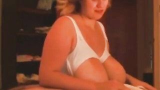 Lactating Blonde MILF Handjob - nude porn video