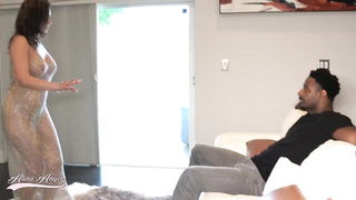 Alina Angel sheer belly dance - nude porn video