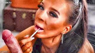 KimberleyJx latex dildo sucking - nude porn video