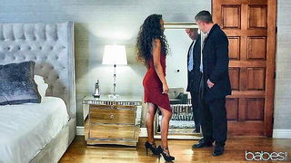 Demi Sutra Red Dress Tease - nude porn video