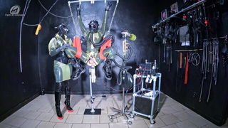 Twistedrama Latex Suspension Bondage naked girls scene in HD