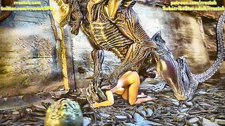 Nude Samus Aran Xenomorph Monster Cock - nude porn video