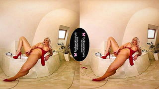 Jarushka Ross red heels tease - nude porn video
