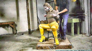Diamondly Ziptie Frogtie Bondage naked girls scene in HD