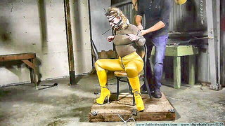 Diamondly Ziptie Frogtie Bondage naked girls scene in HD