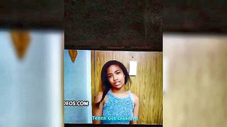 Biracial stepsister in teal tank - nude porn video
