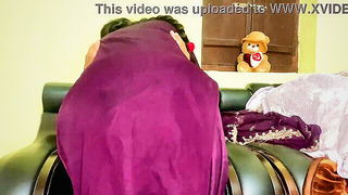 Indian Bhabhi Tight Purple Dress naked girls scene in HD