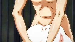 Anime Toilet Bondage Couple naked girls scene in HD