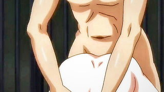 Anime Toilet Bondage Couple naked girls scene in HD