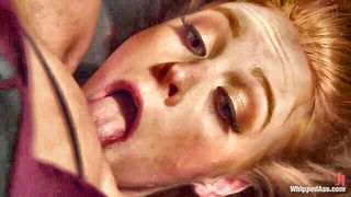 Redhead babe femdom punishment naked girls scene in HD