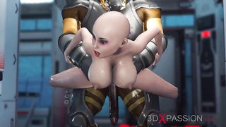 3DXPassion alien babe close-up naked girls scene in HD