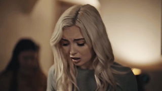 Lexi Lore strap-on gagging naked girls scene in HD