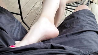 MilfAnaliz outdoor pants footjob naked girls scene in HD