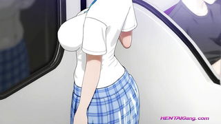 Anime schoolgirl train seduction - nude porn video