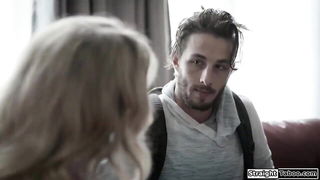 Stepaunt grabs jeans bulge - nude porn video