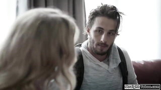 Stepaunt grabs jeans bulge - nude porn video