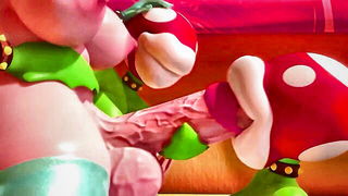Princess Peach Goomba Gangbang naked girls scene in HD