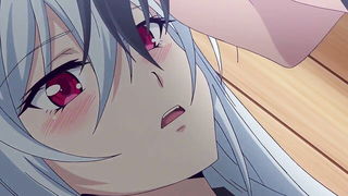 Masou Gakuen HxH Onsen Hentai naked girls scene in HD