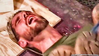 Bearded Hunk Shed Assplay naked girls scene in HD