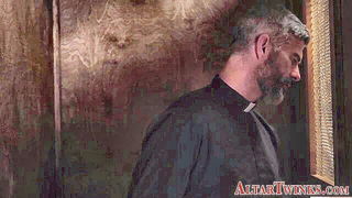 Twink Grabs Priest Gloryhole Cock - nude porn video