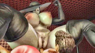 Lady Dimitrescu Pegs Marionette - nude porn video