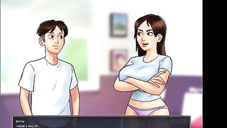Busty Anime Landlady Seduces Tenant naked girls scene in HD