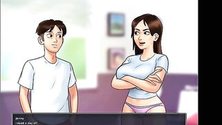 Busty Anime Landlady Seduces Tenant naked girls scene in HD