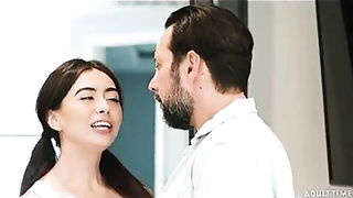 Bearded dad seduces daughter's friend naked girls scene in HD
