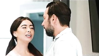 Bearded dad seduces daughter's friend naked girls scene in HD