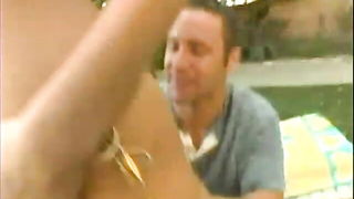 Outdoor Gold Thong MILF - nude porn video