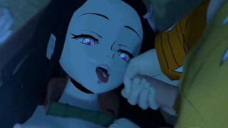 Purple-Haired Demon Girl Paizuri naked girls scene in HD