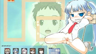 Anime twintail girl exposed pussy naked girls scene in HD