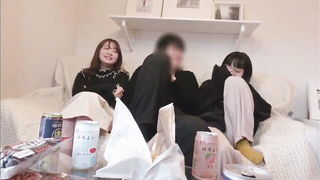 Japanese Amateur Threesome Hotel - nude porn video