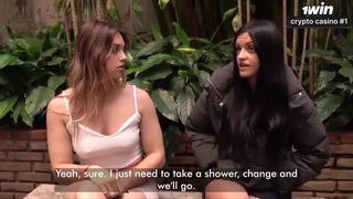 Astrid Jolie Latino Threesome naked girls scene in HD