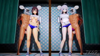 Alya Yuki Helltaker Sex Dance naked girls scene in HD