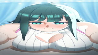 Nene Amano Teal Hair Titfuck - nude porn video