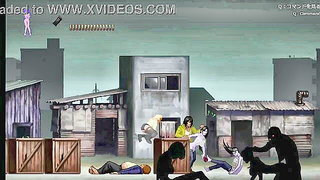 Blonde Hentai Zombie Gangbang naked girls scene in HD