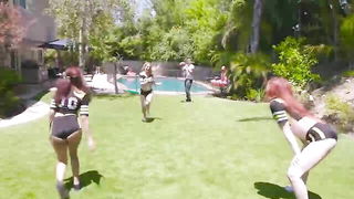 Redhead Blonde Cheerleader Dildo Fun naked girls scene in HD