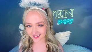 Eva Nyx oil-slick cowgirl - nude porn video