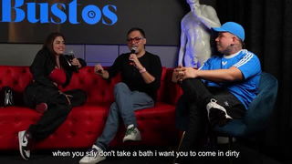 Sara Blonde red couch interview naked girls scene in HD