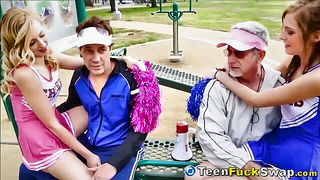 Teen BFF old man doggystyle - nude porn video